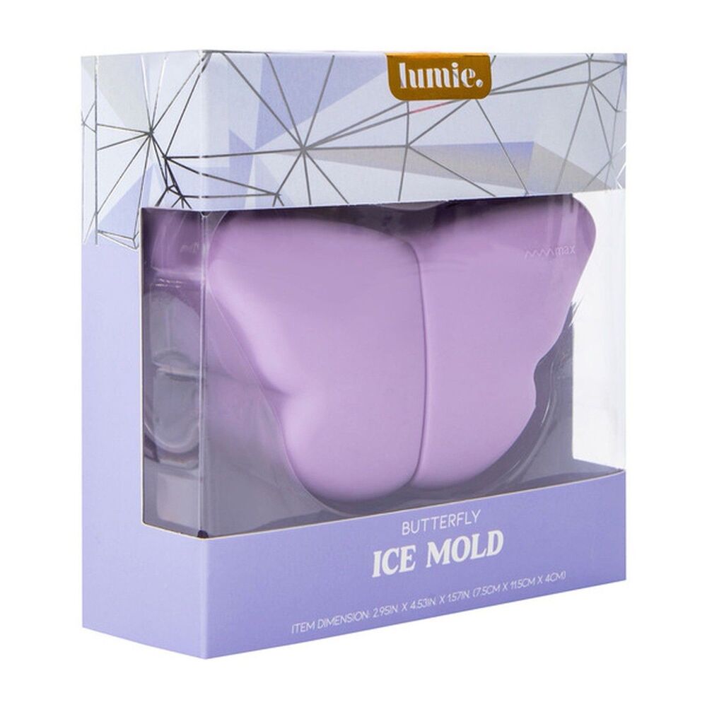 Lumie facial skin care Butterfly Shape Novelty Purple Silicone Ice Mold Large